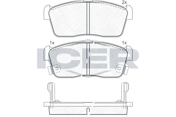 Brake Pad Set, disc brake 181452