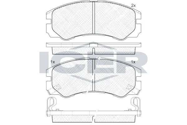 Brake Pad Set, disc brake 140990