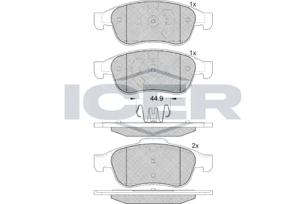 Brake Pad Set, disc brake 181915