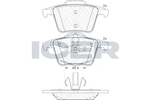 Brake Pad Set, disc brake 181612