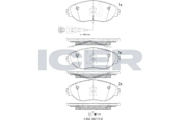 Brake Pad Set, disc brake 182018