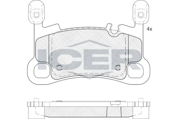 Brake Pad Set, disc brake 182458