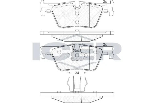 Brake Pad Set, disc brake 182049
