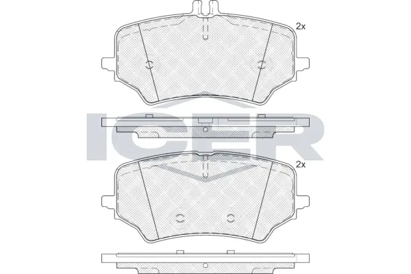 Brake Pad Set, disc brake 182450