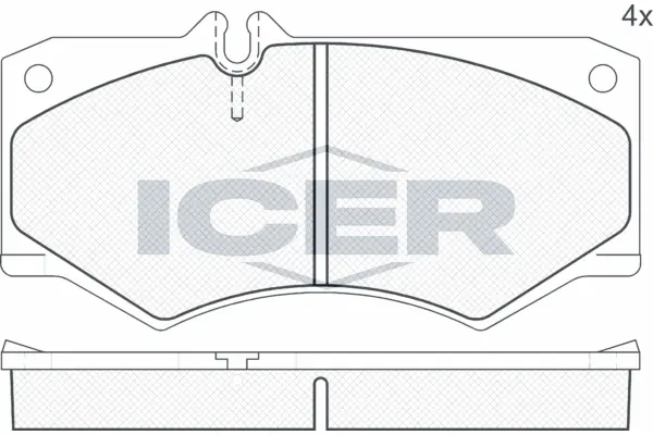 Brake Pad Set, disc brake 140405
