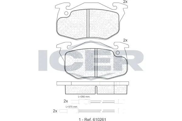 Brake Pad Set, disc brake 180864