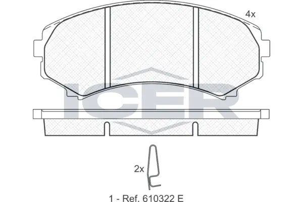 Brake Pad Set, disc brake 181374