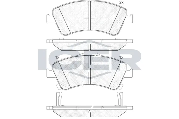 Brake Pad Set, disc brake 181871