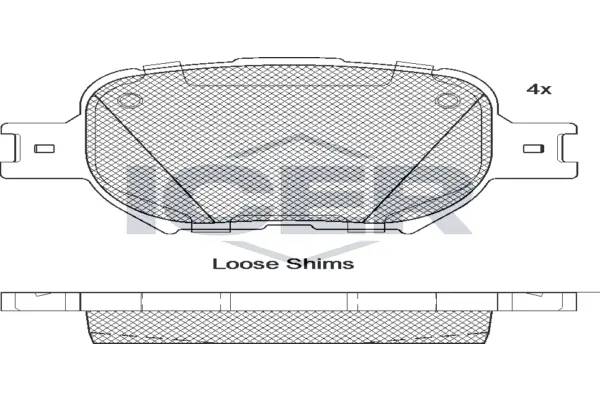 Brake Pad Set, disc brake 181704