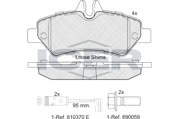 Brake Pad Set, disc brake 141787