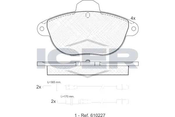 Brake Pad Set, disc brake 181154
