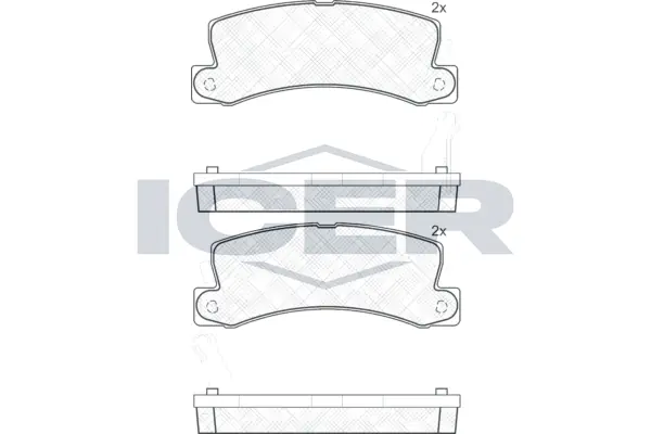 Brake Pad Set, disc brake 180734