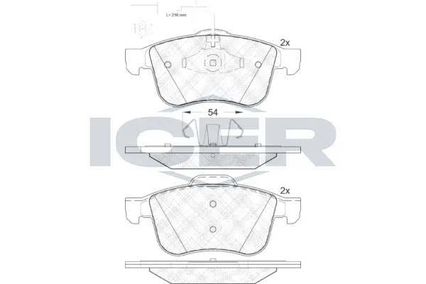 Brake Pad Set, disc brake 182007
