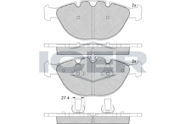Brake Pad Set, disc brake 181547