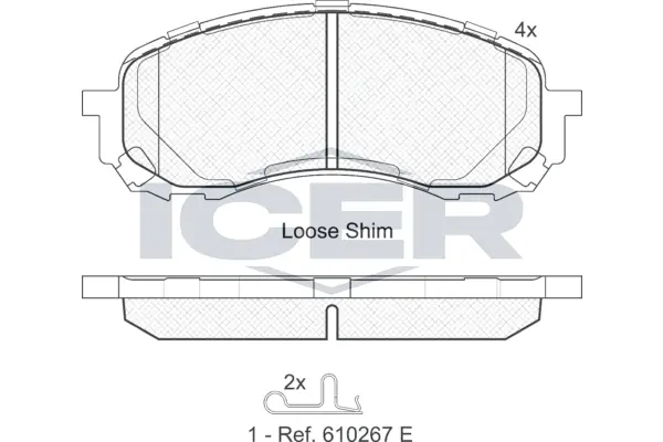Brake Pad Set, disc brake 181800