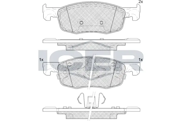Brake Pad Set, disc brake 182435