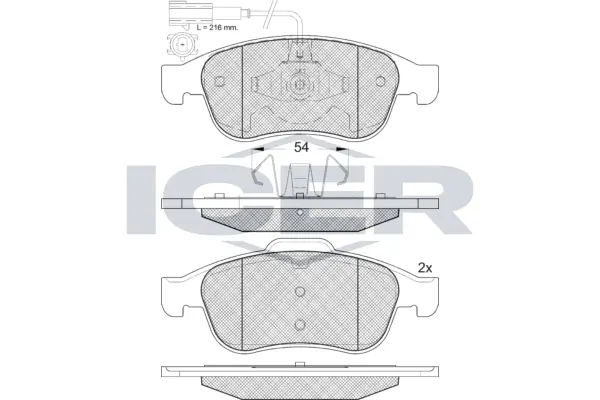 Brake Pad Set, disc brake 181970