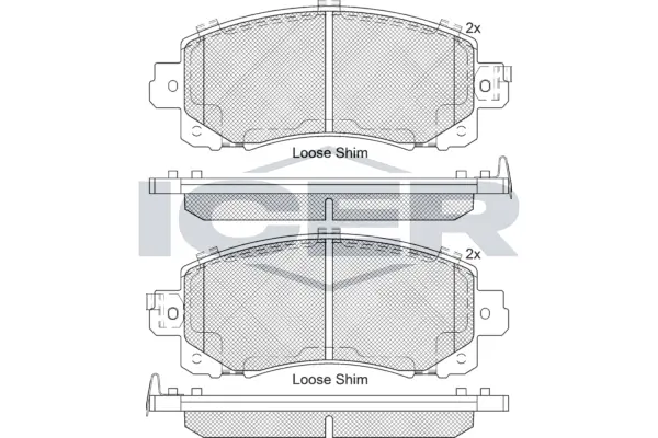 Brake Pad Set, disc brake 182313