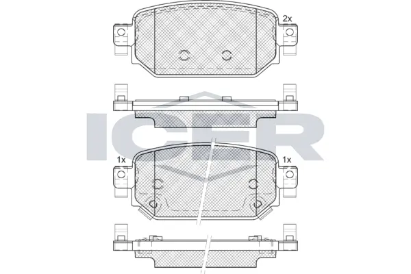 Brake Pad Set, disc brake 182300