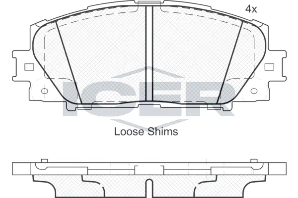 Brake Pad Set, disc brake 181938