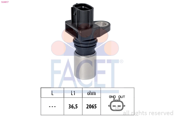 Sensor, crankshaft pulse Made in Italy - OE Equivalent 9.0417