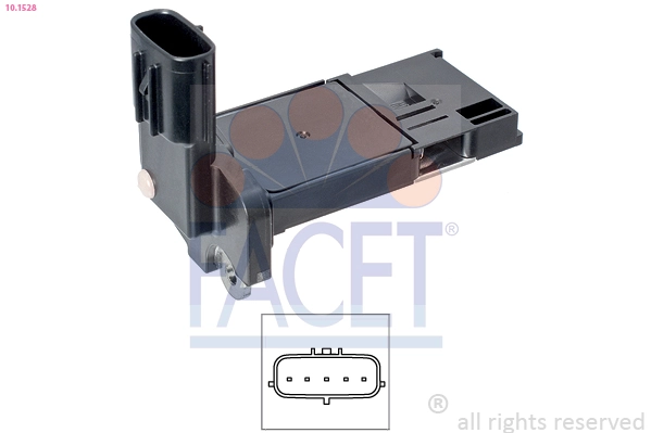 Mass Air Flow Sensor Made in Italy - OE Equivalent 10.1528