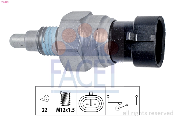 Switch, reverse light Made in Italy - OE Equivalent 7.6323