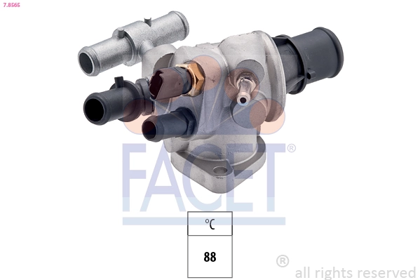 Thermostat, coolant Made in Italy - OE Equivalent 7.8565