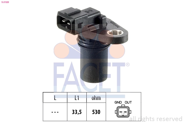 Sensor, engine speed Made in Italy - OE Equivalent 9.0189