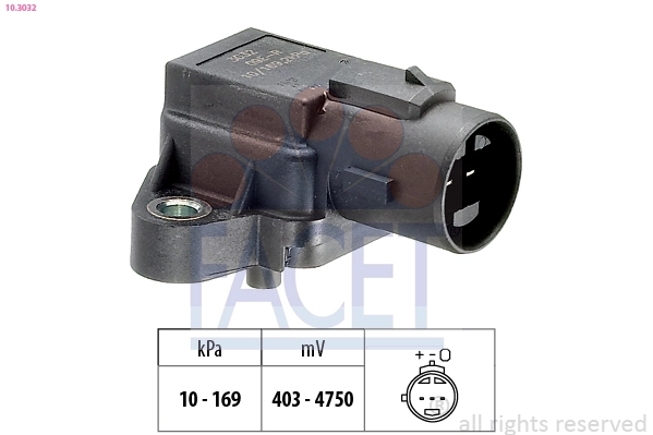 Air Pressure Sensor, altitude adaption Made in Italy - OE Equivalent 10.3032