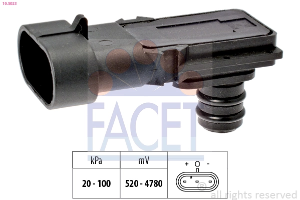 Air Pressure Sensor, altitude adaption Made in Italy - OE Equivalent 10.3023
