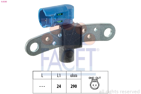 Sensor, crankshaft pulse Made in Italy - OE Equivalent 9.0540