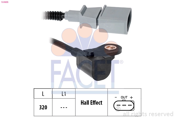 Sensor, camshaft position Made in Italy - OE Equivalent 9.0605