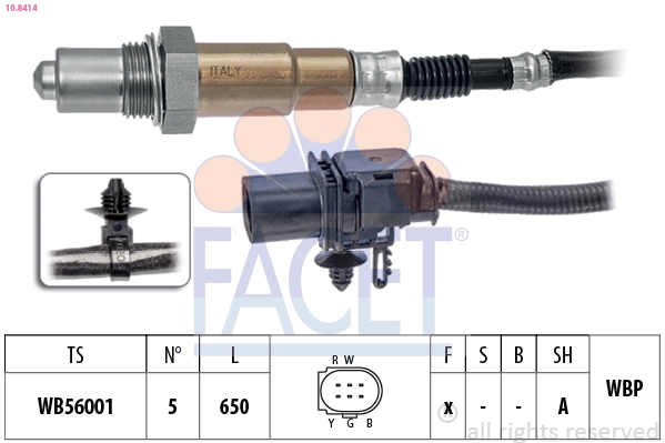 Oxygen Sensor Made in Italy - OE Equivalent 10.8414