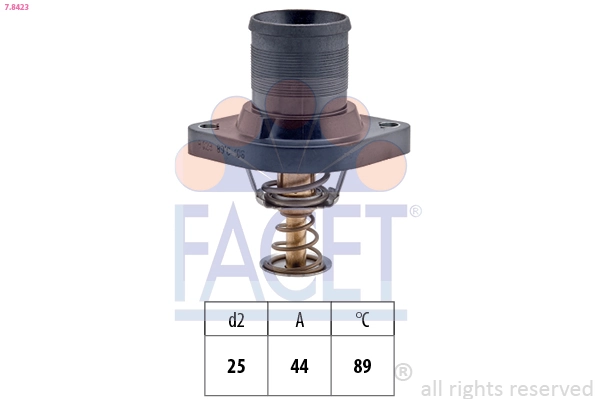 Thermostat, coolant Made in Italy - OE Equivalent 7.8423
