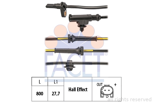 Sensor, wheel speed Made in Italy - OE Equivalent 21.0120