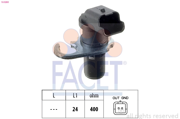 Sensor, crankshaft pulse Made in Italy - OE Equivalent 9.0260