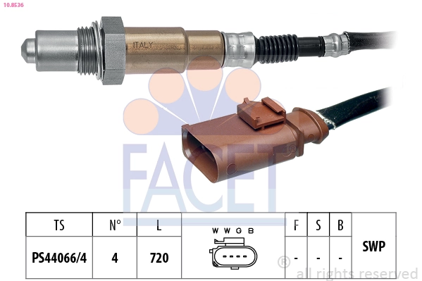 Oxygen Sensor Made in Italy - OE Equivalent 10.8536