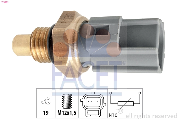 Sensor, fuel temperature Made in Italy - OE Equivalent 7.3281