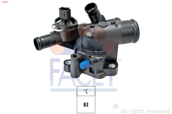 Thermostat, coolant Made in Italy - OE Equivalent 7.8737
