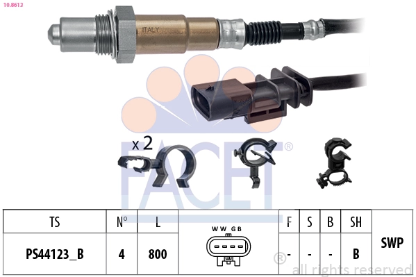 Oxygen Sensor Made in Italy - OE Equivalent 10.8613