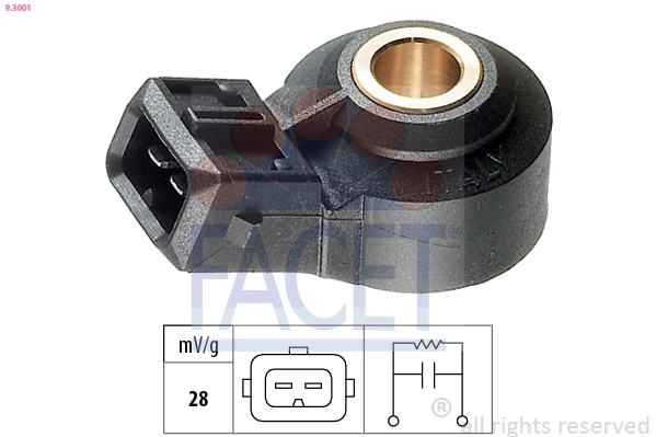 Knock Sensor Made in Italy - OE Equivalent 9.3001