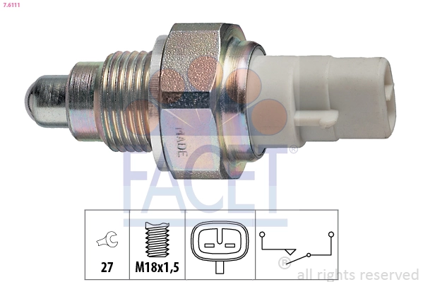 Switch, reverse light Made in Italy - OE Equivalent 7.6111