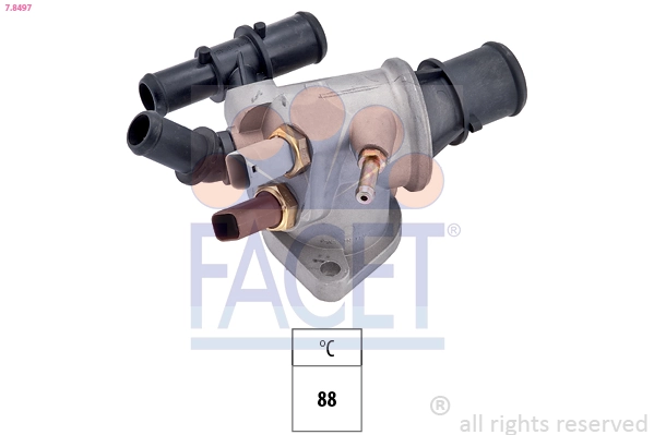 Thermostat, coolant Made in Italy - OE Equivalent 7.8497