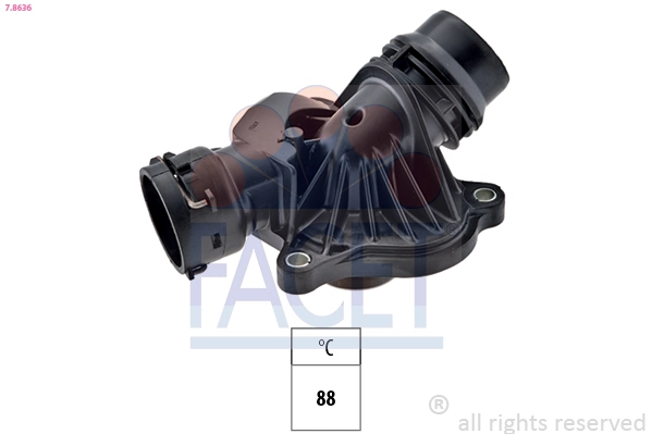 Thermostat, coolant Made in Italy - OE Equivalent 7.8636