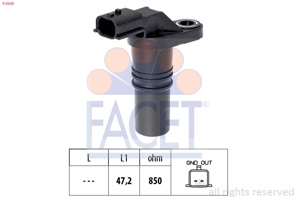 Sensor, crankshaft pulse Made in Italy - OE Equivalent 9.0645
