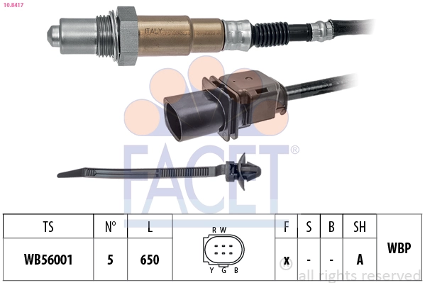 Oxygen Sensor Made in Italy - OE Equivalent 10.8417