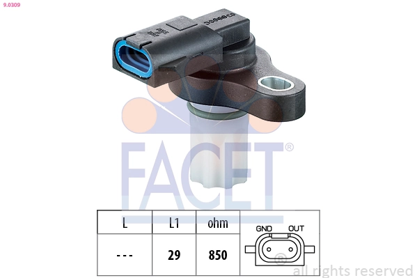 RPM Sensor, automatic transmission Made in Italy - OE Equivalent 9.0309