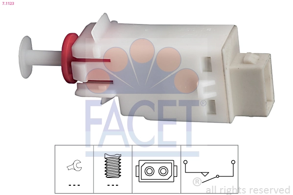 Switch, clutch control (cruise control) Made in Italy - OE Equivalent 7.1123