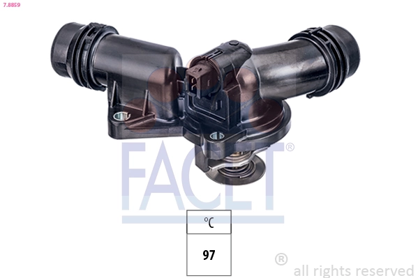 Thermostat, coolant Made in Italy - OE Equivalent 7.8859